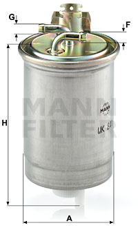 Filtro de carburante MANN-FILTER WK841