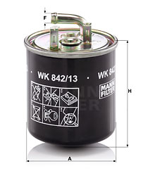 Filtro de carburante MANN-FILTER WK842/13