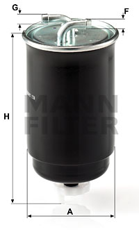 Filtro de carburante MANN-FILTER WK842/3