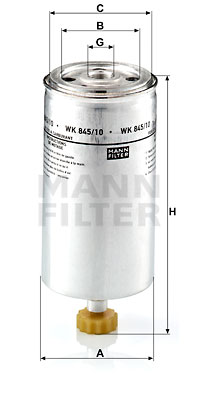Filtro de carburante MANN-FILTER WK845/10