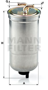 Filtro de carburante MANN-FILTER WK853/16