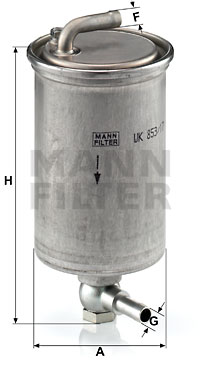 Filtro de carburante MANN-FILTER WK853/17