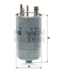 Filtro de carburante MANN-FILTER WK853/20