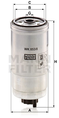 Filtro de carburante MANN-FILTER WK853/8