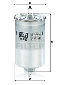 Filtro de carburante MANN-FILTER WK853