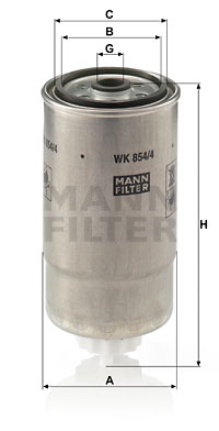 Filtro de carburante MANN-FILTER WK854/4