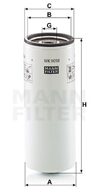 Filtro de carburante MANN-FILTER WK9058