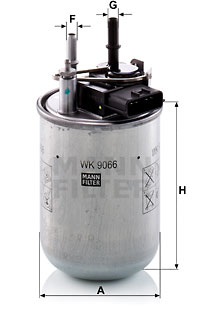 Filtro de carburante MANN-FILTER WK9066