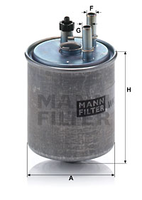 Filtro de carburante MANN-FILTER WK918/2X