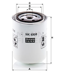 Filtro de carburante MANN-FILTER WK930/8