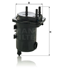Filtro de carburante MANN-FILTER WK939/10X