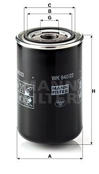 Filtro de carburante MANN-FILTER WK940/23