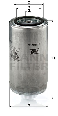 Filtro de carburante MANN-FILTER WK950/19