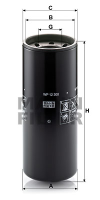 Filtro de aceite MANN-FILTER WP12300