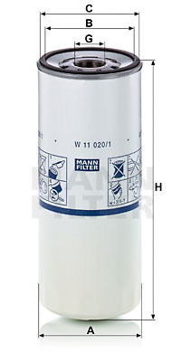 Filtro de aceite MANN-FILTER W11020/1