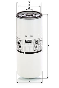 Filtro de aceite MANN-FILTER W11025