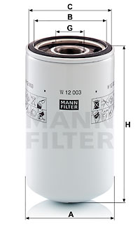 Filtro de aceite MANN-FILTER W12003