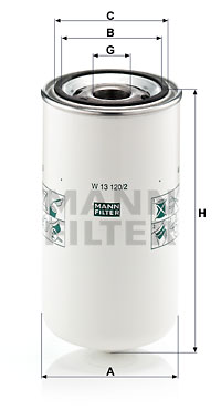 Filtro de aceite MANN-FILTER W13120/2