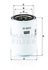 Filtro de aceite MANN-FILTER W9053