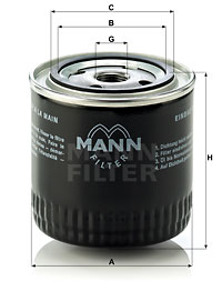 Filtro de aceite MANN-FILTER W920/17