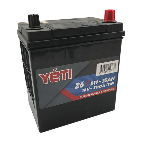 YETI - Batería de coche 12V 35AH 300A B19 (n°26)