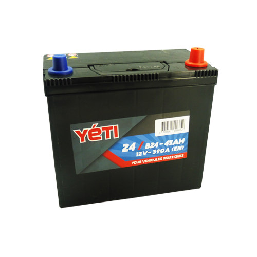 YETI - Batería de coche 12V 45AH 390A B24 (n°24)