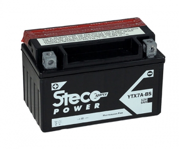 STECO - Batería de moto 12V 6Ah - YTX7A-BS