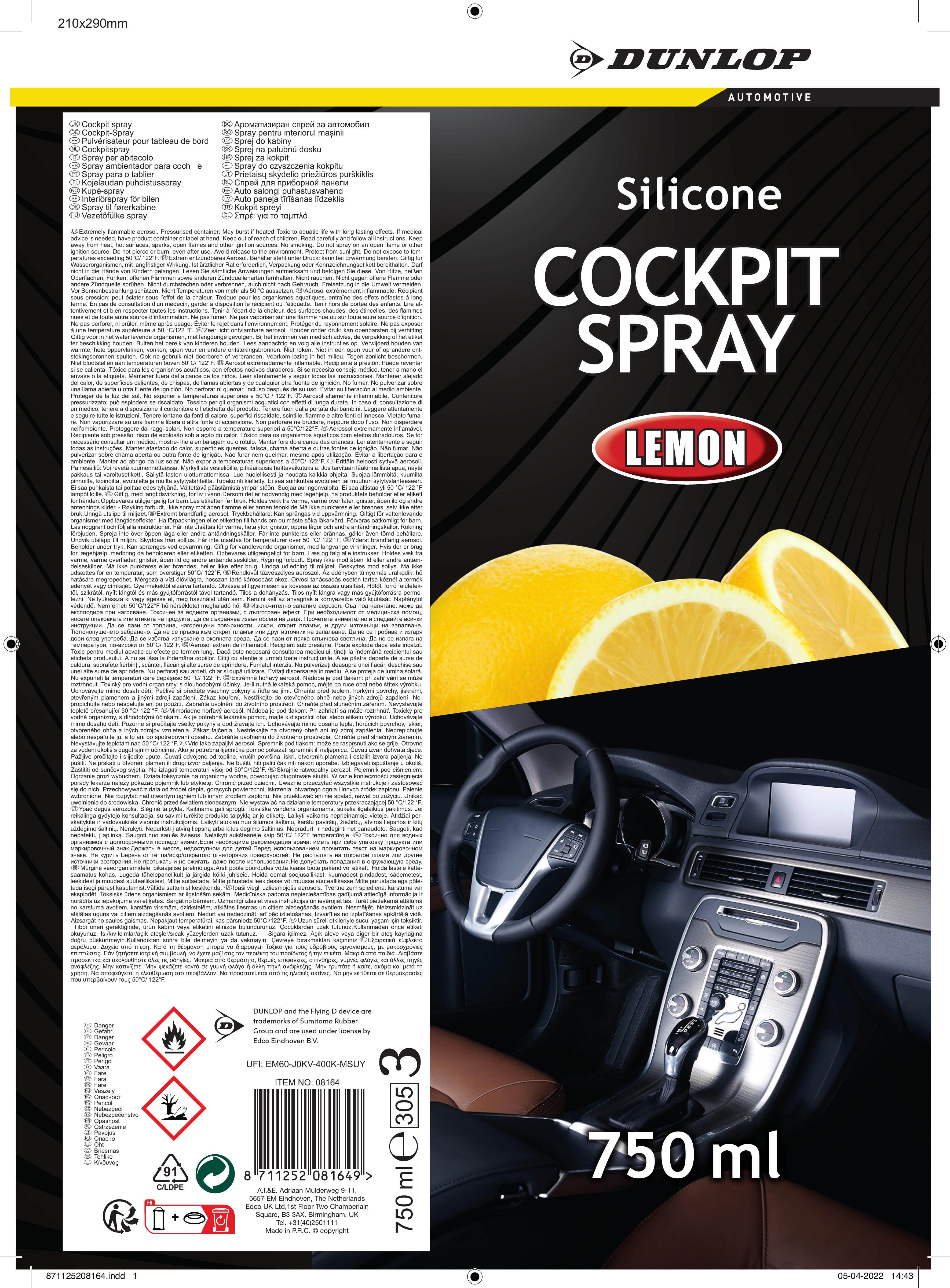 Limpiador salpicadero 750 ml limon para tu coche al mejor precio