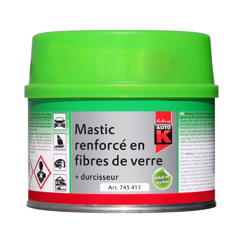 CRC Mastice Per Fibra Di Vetro 250g - 2 Componenti Senza Stirene Per Riparazioni